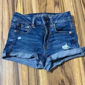 American Eagle Outfitters Dark Blue Jean Shorts